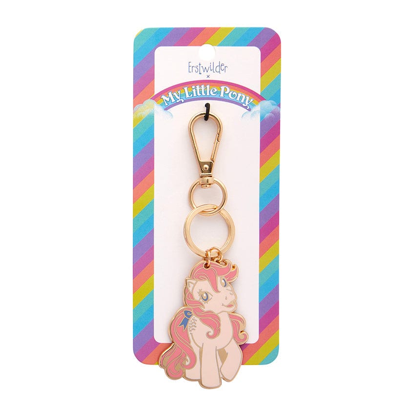 Cotton Candy Enamel Key Ring  -  Erstwilder  -  Quirky Resin and Enamel Accessories
