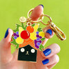 Catmen Miranda Enamel Key Ring