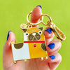 Order of the Pug Enamel Key Ring