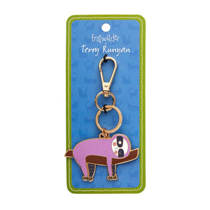 A Little Sluggish Enamel Key Ring  -  Erstwilder  -  Quirky Resin and Enamel Accessories