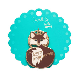Erstwilder You're In"FOX"icating Enamel Key Charm AH1KR08
