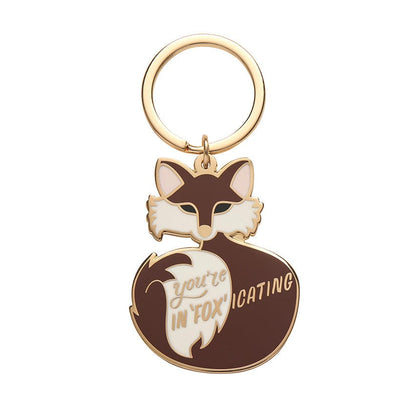 Erstwilder You're In"FOX"icating Enamel Key Charm AH1KR08