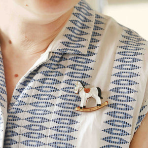 Erstwilder Rocking Reminiscence Mini Brooch MN0014-8000