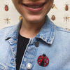 Lou Lou Ladybug Mini Brooch
