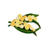 Woven Wattle Mini Brooch