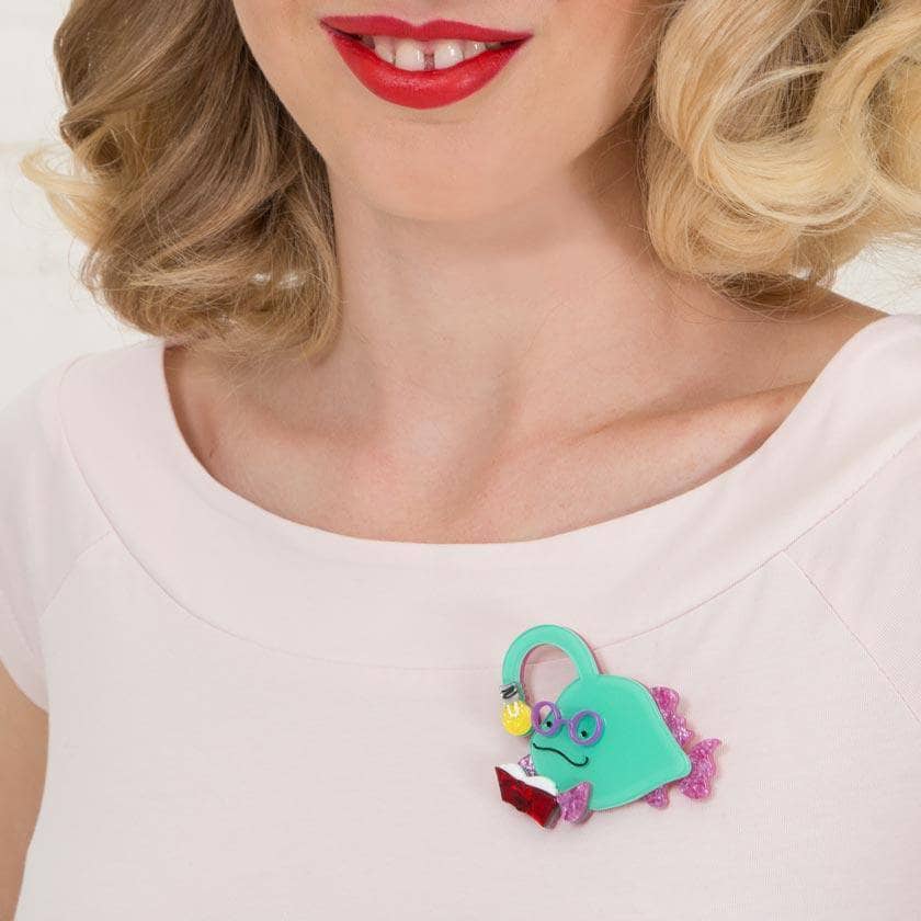 Erstwilder Bright-Eyed Bibliophile Brooch BH6638-4020