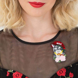 Erstwilder Feline First Mate Cat Brooch BH6644-7110