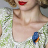 Royal Reeler Kingfisher Brooch
