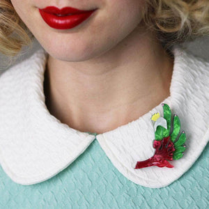 Erstwilder Bouncing Botannical Flower Brooch BH6665-4020