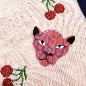 Erstwilder Chasing Sheeba Cheetah Brooch BH5648-6150