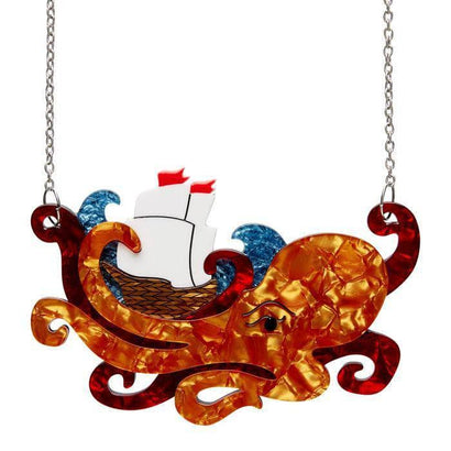 Erstwilder What's Kraken Necklace N6630-6110