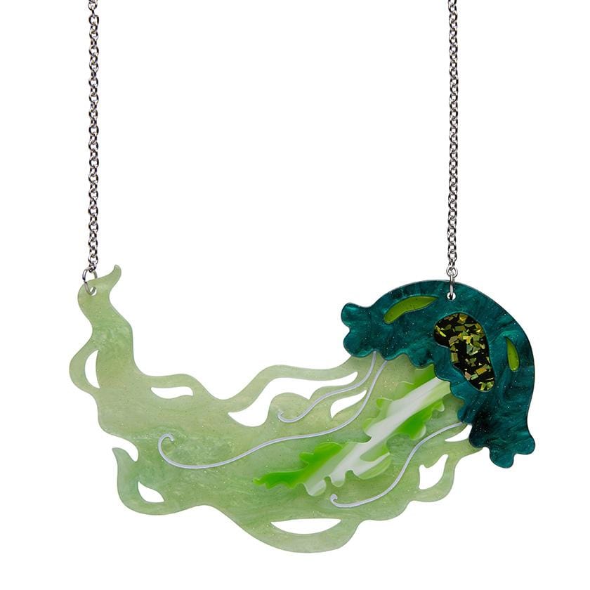 Erstwilder Slippin' Under Jellyfish Necklace N6637-4041