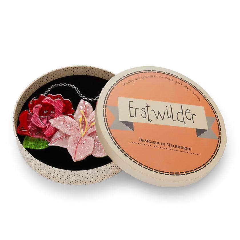 Erstwilder Tickled Pink Flower Necklace (Large) N6802-1020