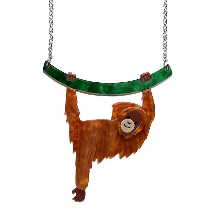 Erstwilder Hold On Louie Orangutan Necklace N6861-9000