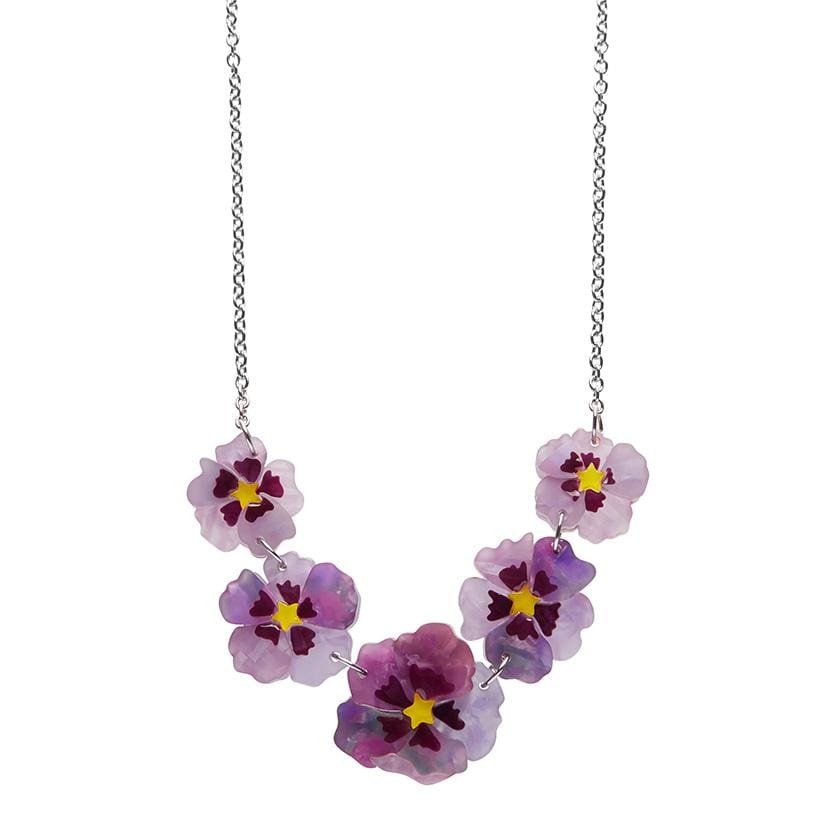 Purple rose deals necklace