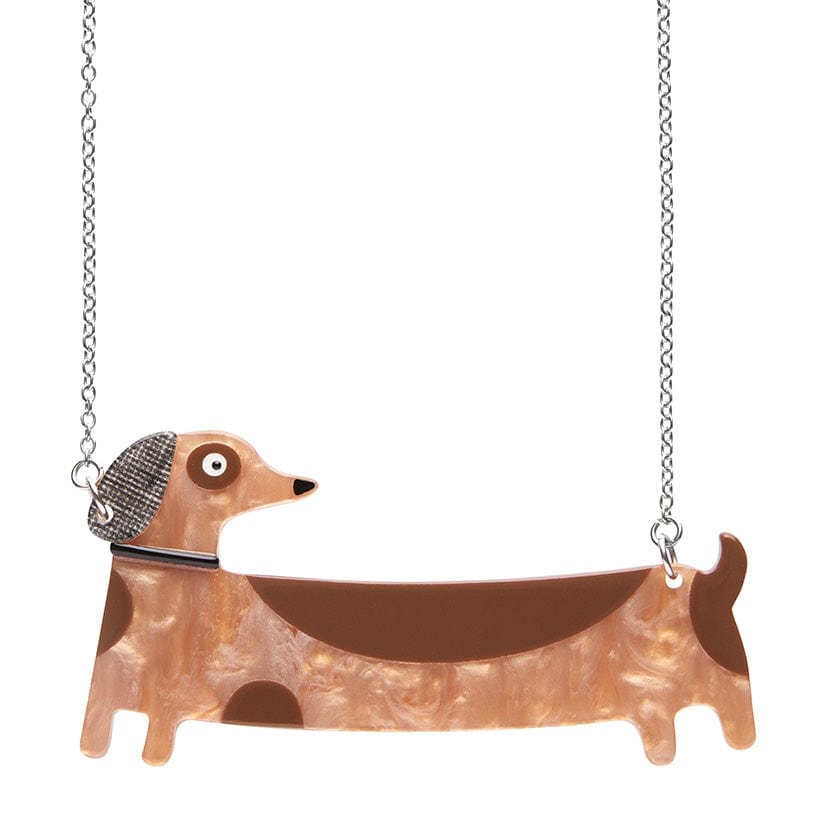 Long Dog Necklace  -  Erstwilder  -  Quirky Resin and Enamel Accessories