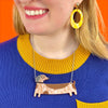 Long Dog Necklace  -  Erstwilder  -  Quirky Resin and Enamel Accessories