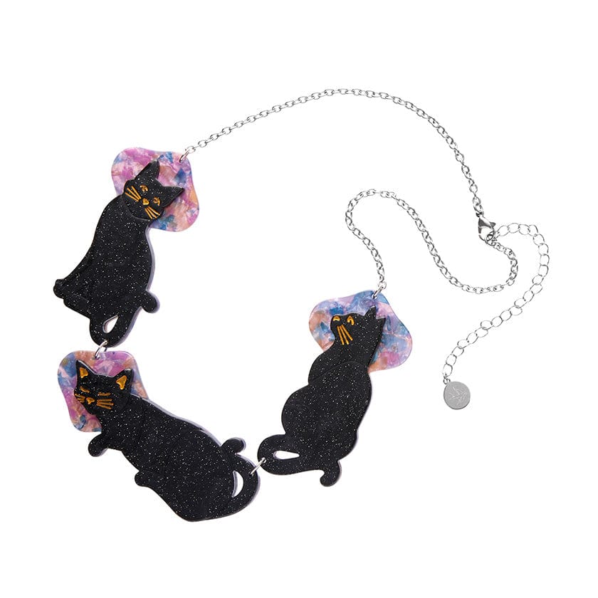 Le Chat Miaule Necklace  -  Erstwilder  -  Quirky Resin and Enamel Accessories