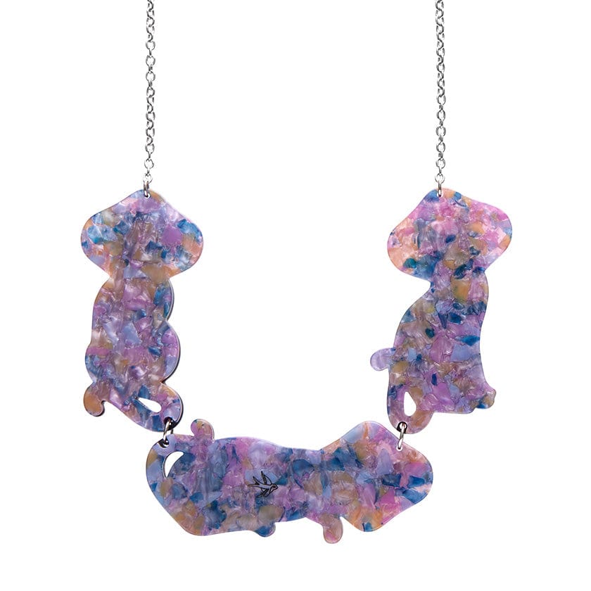 Le Chat Miaule Necklace  -  Erstwilder  -  Quirky Resin and Enamel Accessories