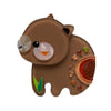 The Wondrous Wombat Brooch