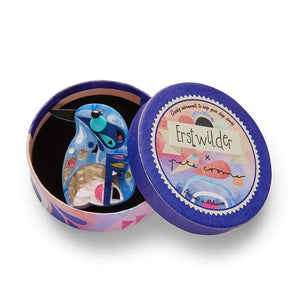 Erstwilder The Astute Azure Kingfsher Brooch BH7208-3001