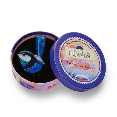 Erstwilder The Splendid Fairy Wren Brooch BH7217-3070