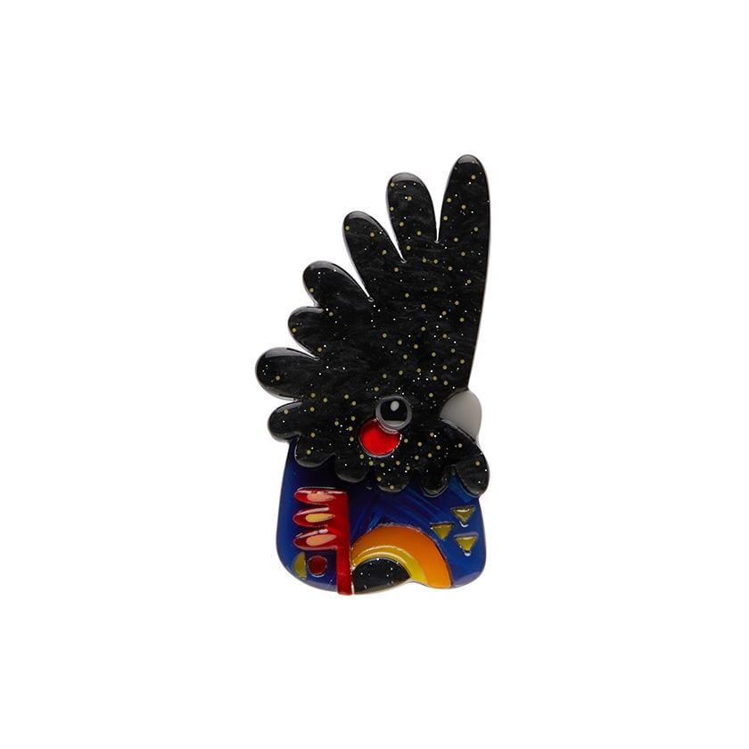 Erstwilder The Rare Red-Tail Cockatoo Mini Brooch BH7258-7001