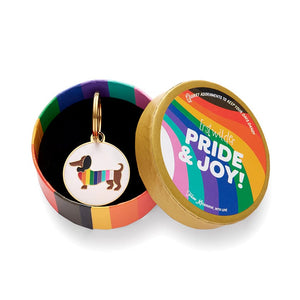 Erstwilder Pride & Joy Spiffy the Supportive Dog Enamel Charm AD1PC02