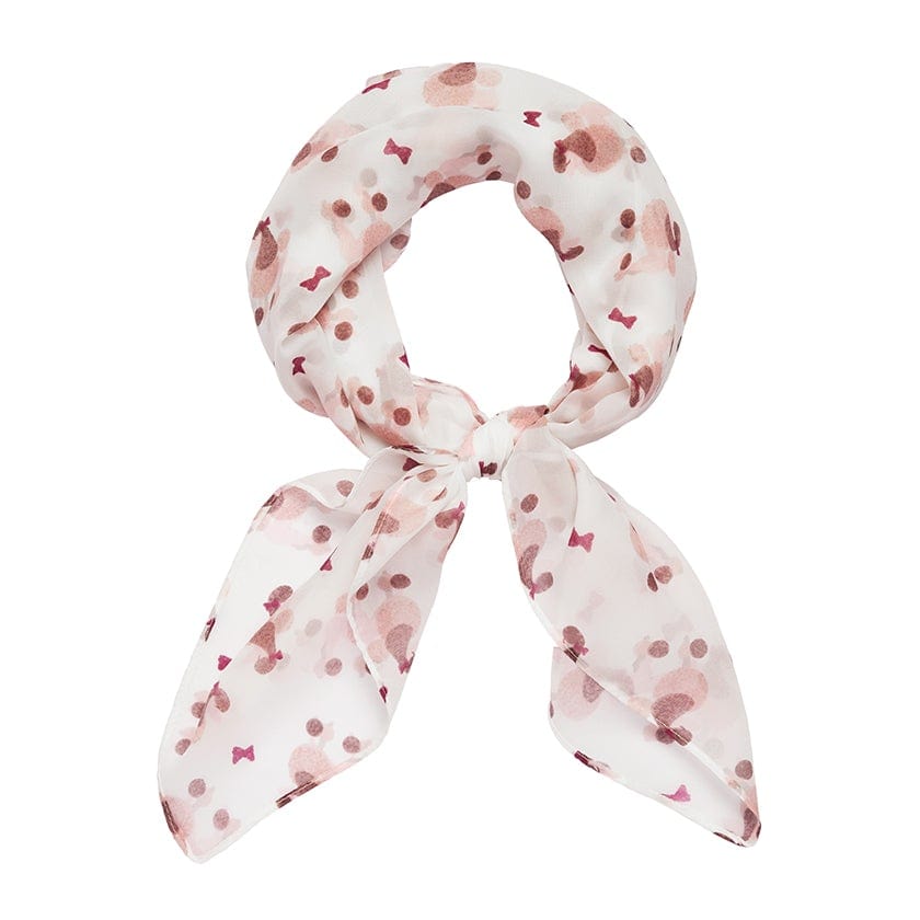 Erstwilder Paris Holiday Madame Caniche Head Scarf - White PH1042