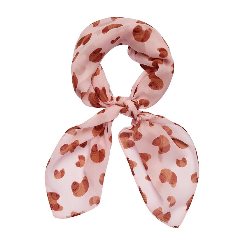 Erstwilder Paris Holiday La Croissant Head Scarf - Pink PH1046