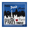 Erstwilder Paris Holiday Paris Skyline Square Scarf - Blue PH1048