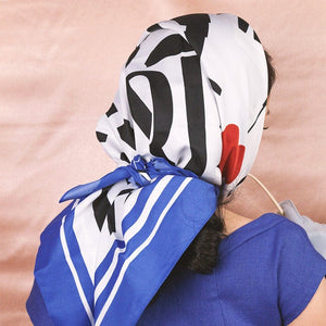 Erstwilder Paris Holiday Paris Skyline Square Scarf - Blue PH1048