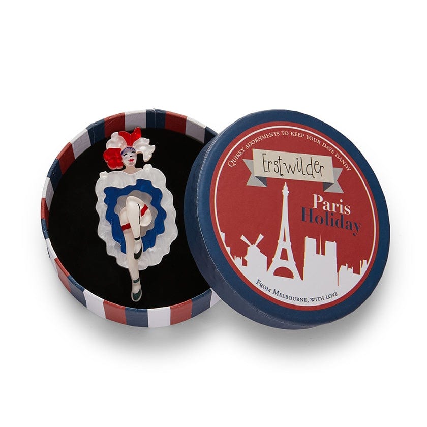 Erstwilder Paris Holiday Can-Can Dancer Brooch PH1B05
