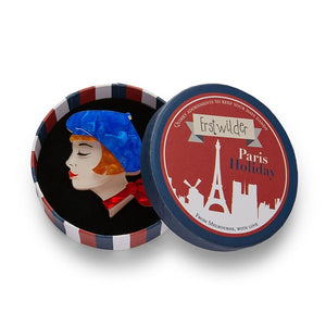 Erstwilder Paris Holiday Très Chic Brooch - Blue PH1B07