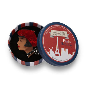 Erstwilder Paris Holiday Très Chic Brooch - Red PH1B08