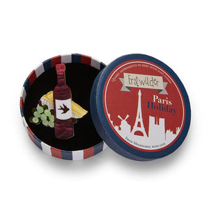 Erstwilder Paris Holiday Rouge ou Blanc? Brooch PH1B13