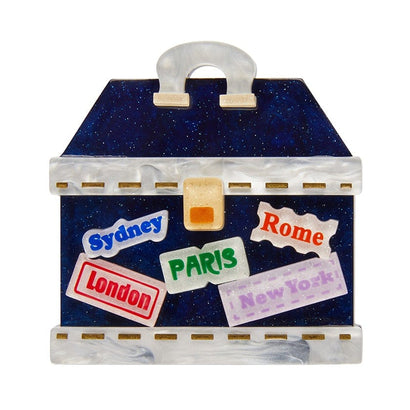 Erstwilder Paris Holiday Bon Voyage Brooch PH1B14