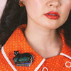 Erstwilder Paris Holiday Cultured Cat Brooch PH1B18