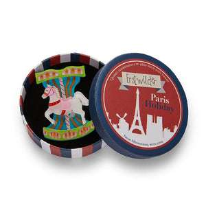 Erstwilder Paris Holiday Trocadéro Carousel Brooch PH1B19