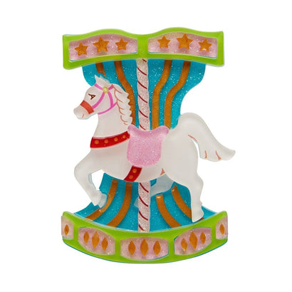 Erstwilder Paris Holiday Trocadéro Carousel Brooch PH1B19