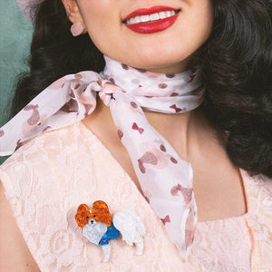 Erstwilder Paris Holiday Papillon en Bleu Brooch PH1B23