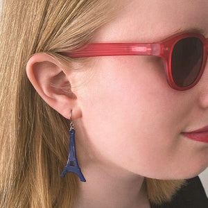 Erstwilder Paris Holiday Essentials Eiffel Tower Solid Resin Drop Earrings - Blue PH1EE01