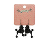 Erstwilder Paris Holiday Essentials Poodle Glitter Hook Drop Earrings - Black PH1EE08