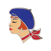 Tres Chic Enamel Pin - Blue