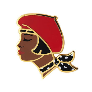 Erstwilder Paris Holiday Tres Chic Enamel Pin - Red PH1EP04