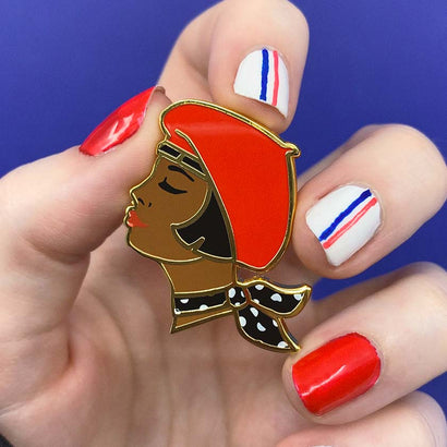 Erstwilder Paris Holiday Tres Chic Enamel Pin - Red PH1EP04