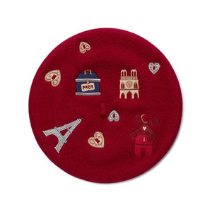 Erstwilder Paris Holiday Paris Holiday Beret - Red PH1H01
