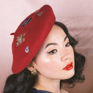 Erstwilder Paris Holiday Paris Holiday Beret - Red PH1H01