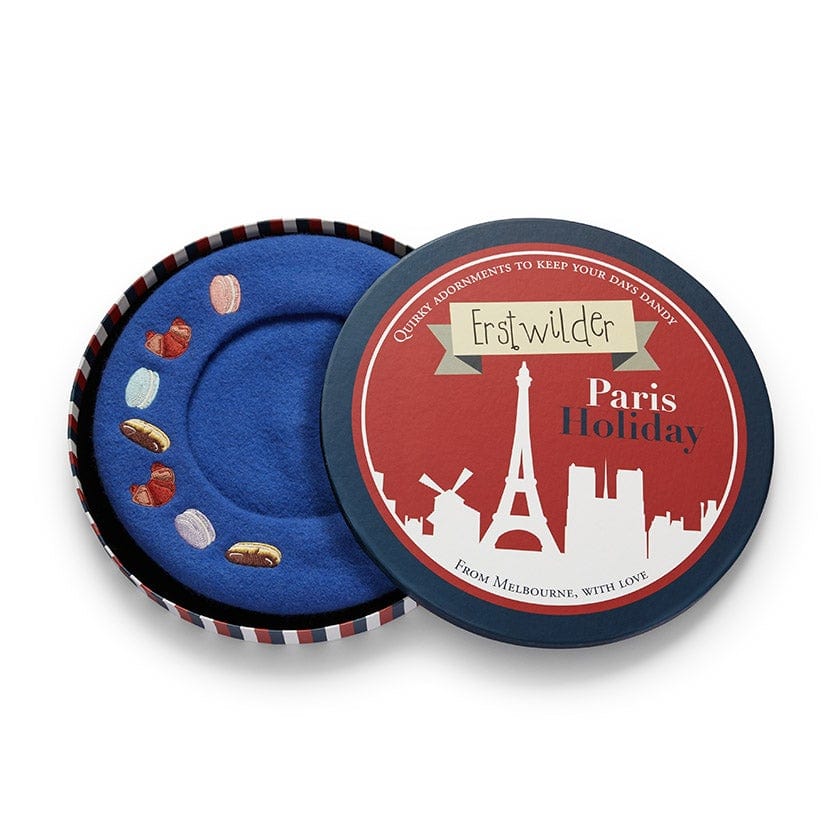 Erstwilder Paris Holiday French Patisserie Beret - Blue PH1H02
