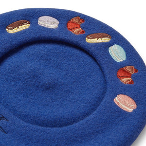 Erstwilder Paris Holiday French Patisserie Beret - Blue PH1H02